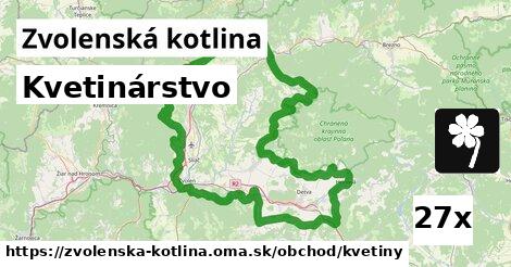 Kvetinárstvo, Zvolenská kotlina