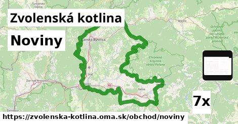 Noviny, Zvolenská kotlina