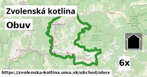 Obuv, Zvolenská kotlina