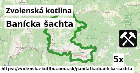 Banícka šachta, Zvolenská kotlina