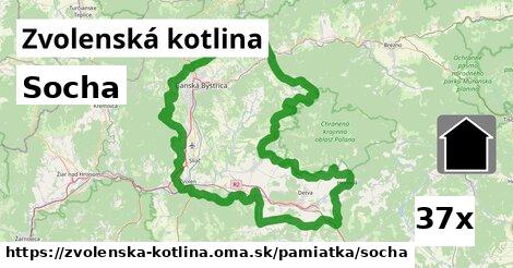 Socha, Zvolenská kotlina