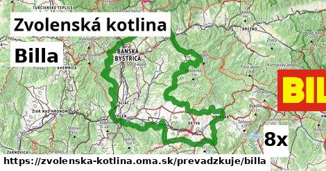 Billa, Zvolenská kotlina