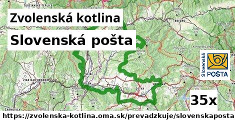 Slovenská pošta, Zvolenská kotlina