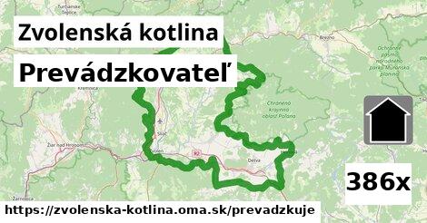 prevádzkovateľ v Zvolenská kotlina