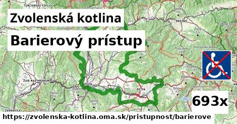 Barierový prístup, Zvolenská kotlina