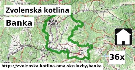 Banka, Zvolenská kotlina