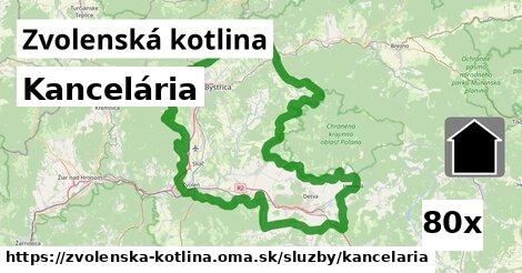 Kancelária, Zvolenská kotlina