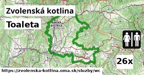 Toaleta, Zvolenská kotlina