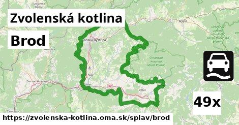 Brod, Zvolenská kotlina