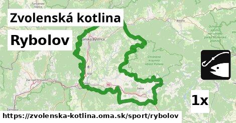 Rybolov, Zvolenská kotlina