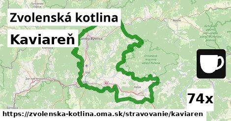 Kaviareň, Zvolenská kotlina