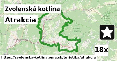 Atrakcia, Zvolenská kotlina