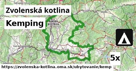 Kemping, Zvolenská kotlina