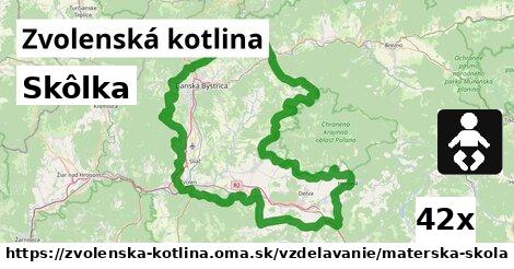 Skôlka, Zvolenská kotlina