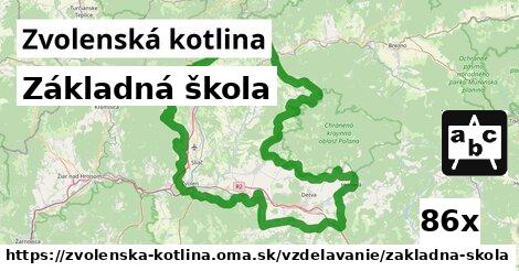 Základná škola, Zvolenská kotlina