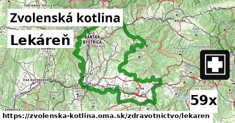 Lekáreň, Zvolenská kotlina