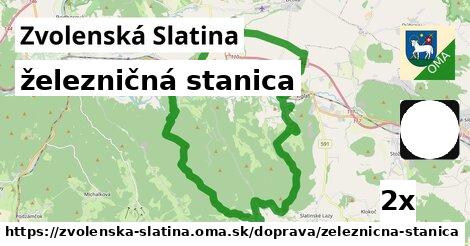 železničná stanica, Zvolenská Slatina