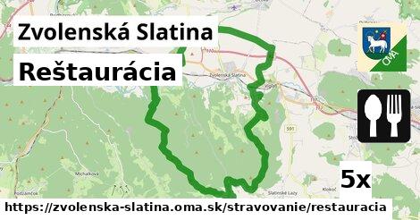 Reštaurácia, Zvolenská Slatina