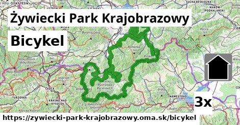 bicykel v Żywiecki Park Krajobrazowy