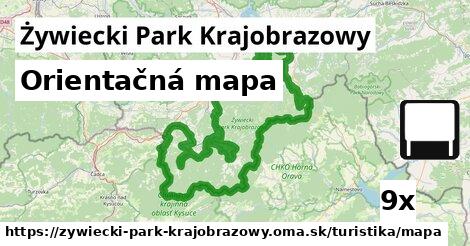 Orientačná mapa, Żywiecki Park Krajobrazowy