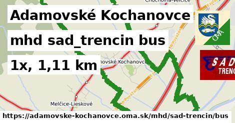 Adamovské Kochanovce Doprava sad-trencin bus