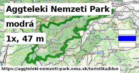 Aggteleki Nemzeti Park Turistické trasy modrá 