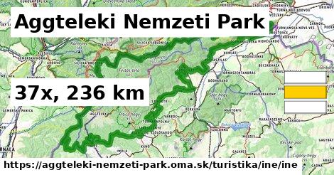 Aggteleki Nemzeti Park Turistické trasy iná iná