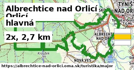 Albrechtice nad Orlicí Turistické trasy hlavná 