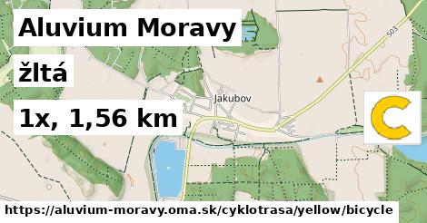 Aluvium Moravy Cyklotrasy žltá bicycle