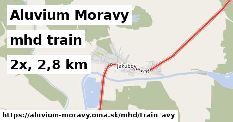 Aluvium Moravy Doprava train 