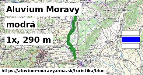 Aluvium Moravy Turistické trasy modrá 