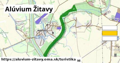Alúvium Žitavy Turistické trasy  