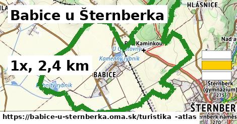 Babice u Šternberka Turistické trasy  
