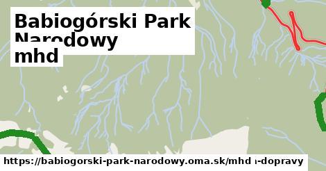 Babiogórski Park Narodowy Doprava  