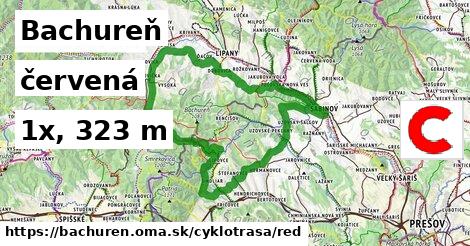 Bachureň Cyklotrasy červená 