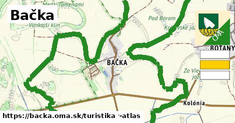 Bačka Turistické trasy  