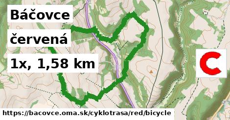 Báčovce Cyklotrasy červená bicycle