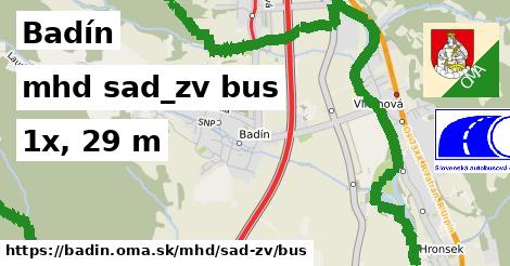 Badín Doprava sad-zv bus