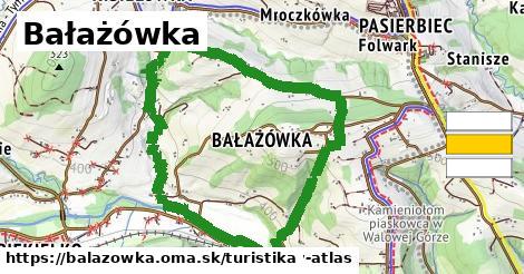 Bałażówka Turistické trasy  