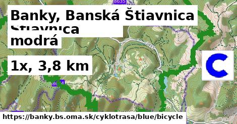 Banky, Banská Štiavnica Cyklotrasy modrá bicycle