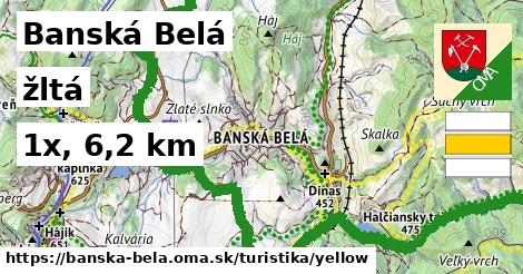 Banská Belá Turistické trasy žltá 