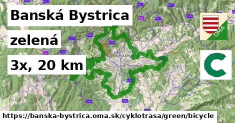 Banská Bystrica Cyklotrasy zelená bicycle
