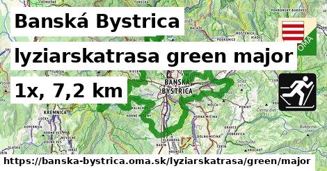 Banská Bystrica Lyžiarske trasy zelená hlavná