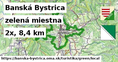 Banská Bystrica Turistické trasy zelená miestna