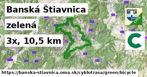 Banská Štiavnica Cyklotrasy zelená bicycle