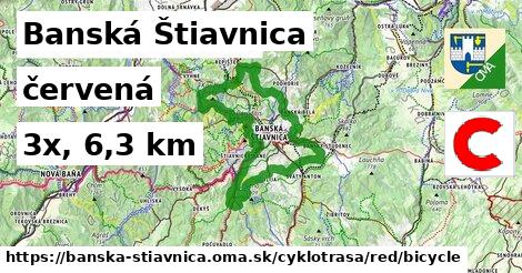 Banská Štiavnica Cyklotrasy červená bicycle