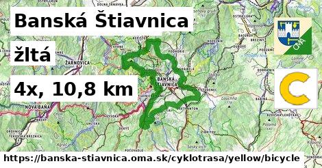 Banská Štiavnica Cyklotrasy žltá bicycle