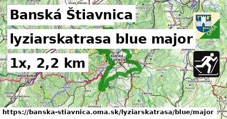 Banská Štiavnica Lyžiarske trasy modrá hlavná