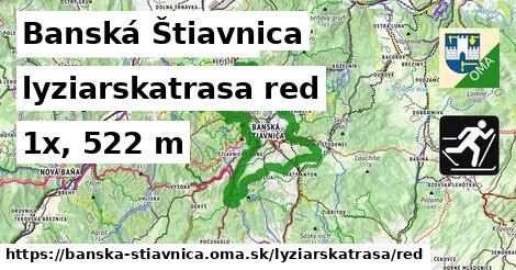 Banská Štiavnica Lyžiarske trasy červená 