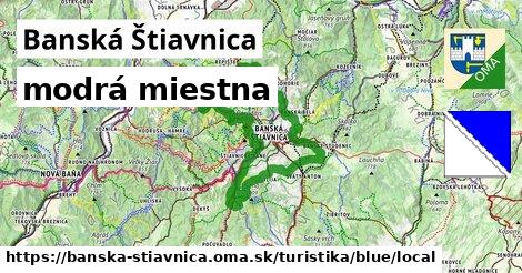 Banská Štiavnica Turistické trasy modrá miestna